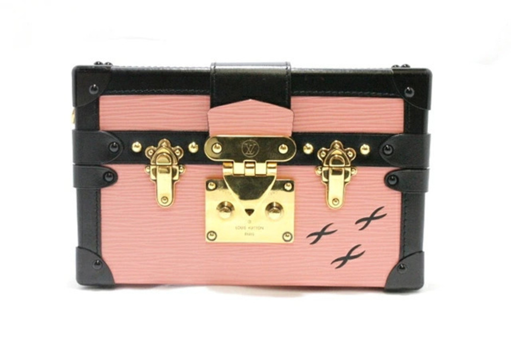 LOUIS VUITTON Malle Clutch Bag Epi Rose Pink